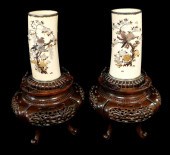 ASIAN: PAIR OF SHIBAYAMA DECOR
