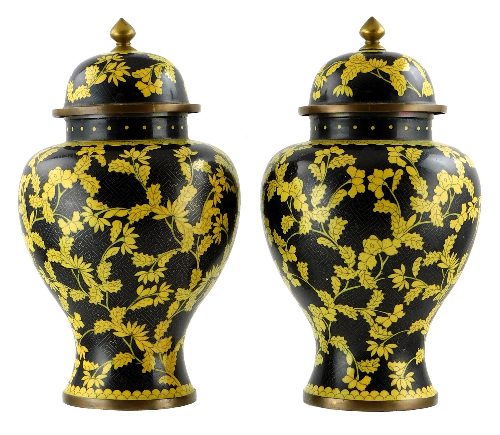 ASIAN: PAIR OF VINTAGE CLOISONNé