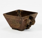 ASIAN PARCEL GILT CAST METAL A