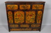 ASIAN POLYCHROME PAINTED CABIN