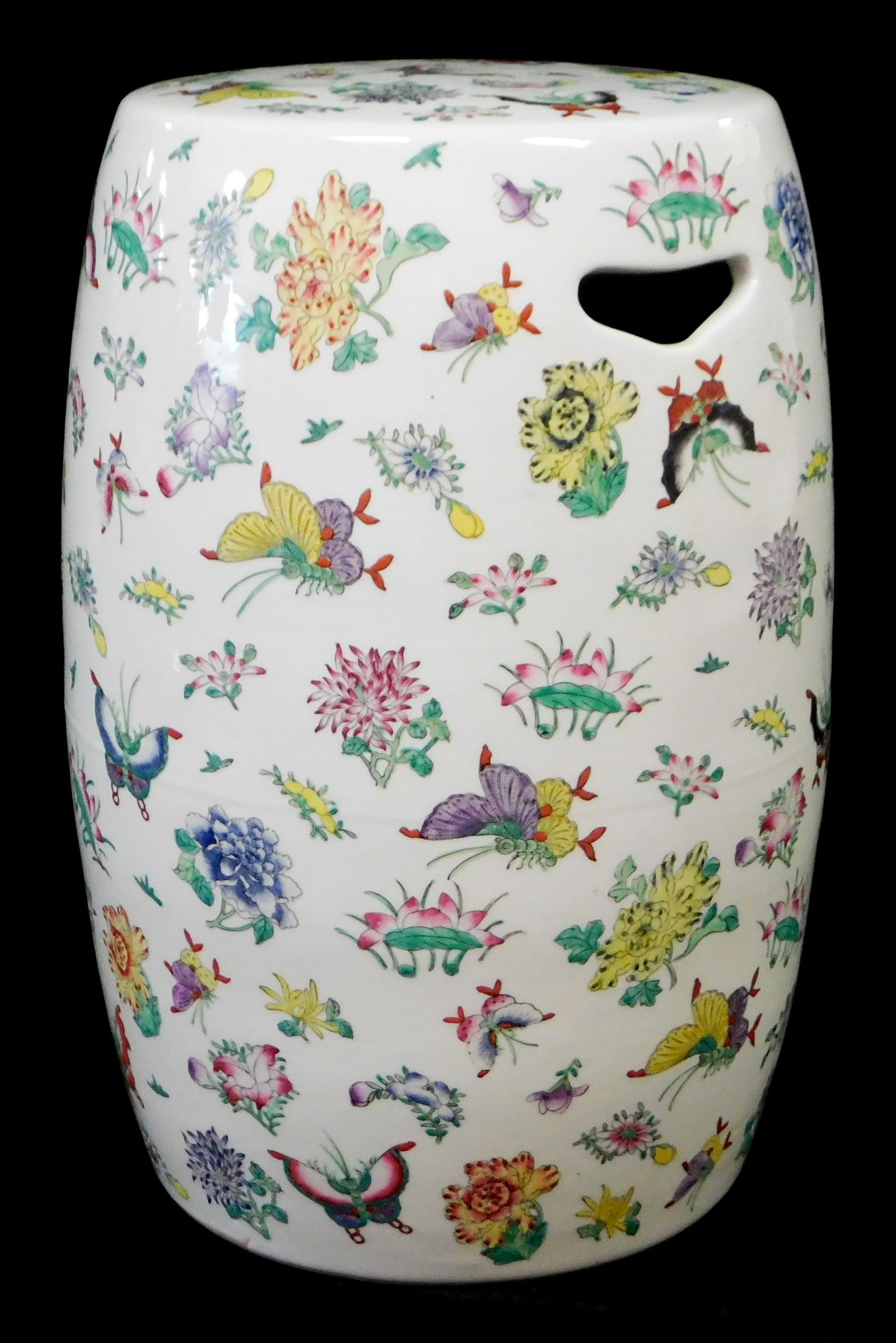 ASIAN: PORCELAIN GARDEN SEAT,