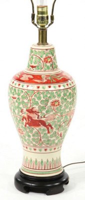 Asian Porcelain Table Lampon h
