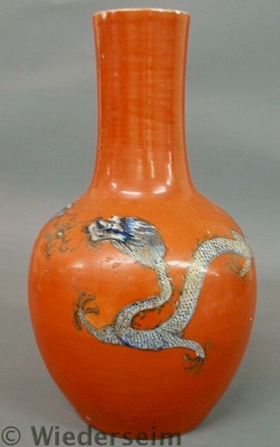 Asian porcelain vase 19th c. with