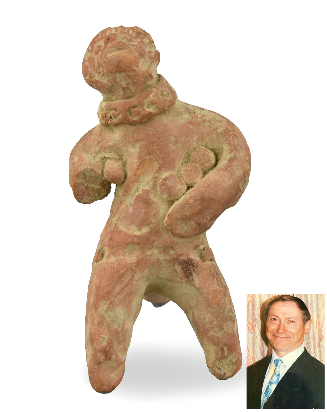 ASIAN POTTERY FIGURE, 7-8TH C.