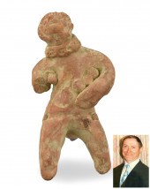 ASIAN POTTERY FIGURE, 7-8TH C.