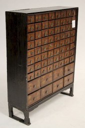 ASIAN RED AND BLACK APOTHECARY
