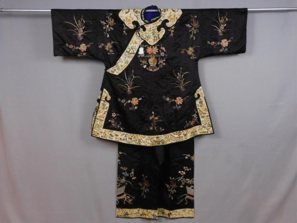 ASIAN ROBE AND TROUSERS SET,