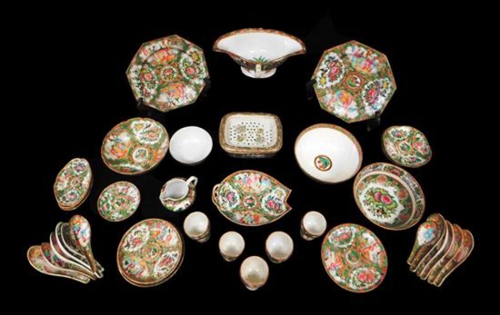 ASIAN: ROSE MEDALLION PORCELAIN,
