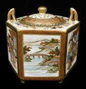 ASIAN: SATSUMA EARTHENWARE COV