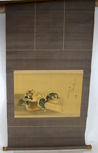 ASIAN SCROLL FIGURESAsian scroll