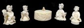 ASIAN: SET OF JAPANESE CARVED