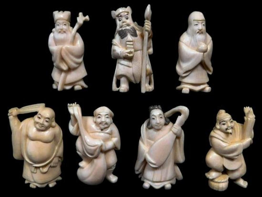 ASIAN: SET OF SEVEN LUCKY GODS OR