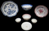 ASIAN: SEVEN PIECES OF PORCELA