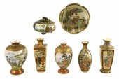 ASIAN: SEVEN SATSUMA MINIATURE