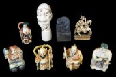 ASIAN: SIX CARVINGS, MOSTLY 20