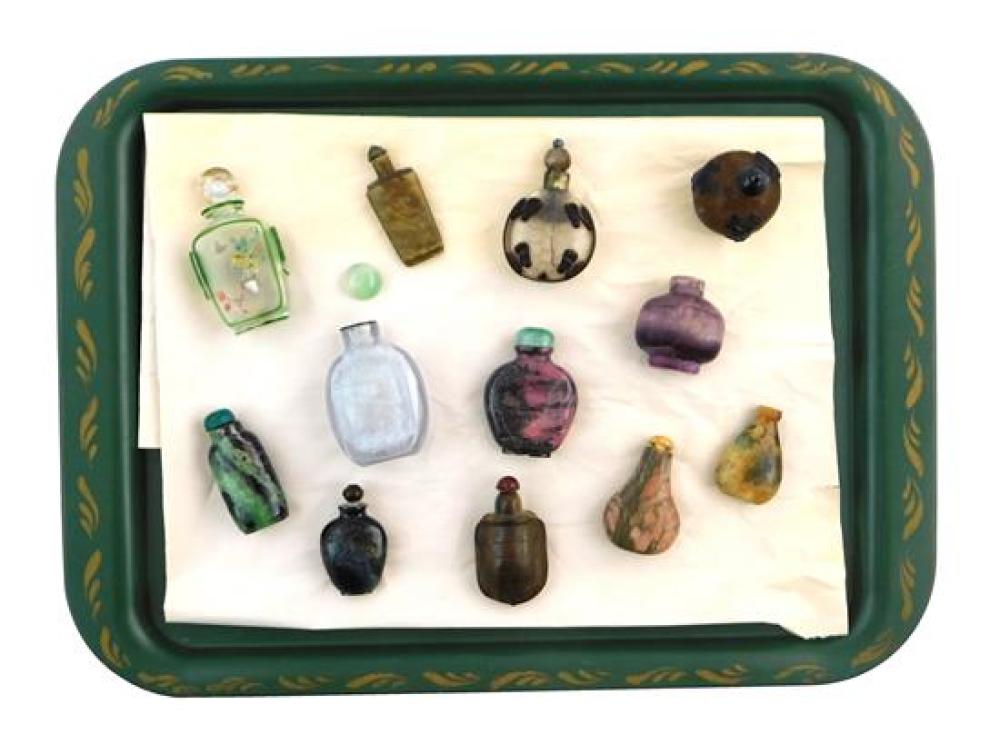 ASIAN: SNUFF BOTTLES, TWELVE