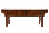 ASIAN STAINED WOOD TABLEAsian