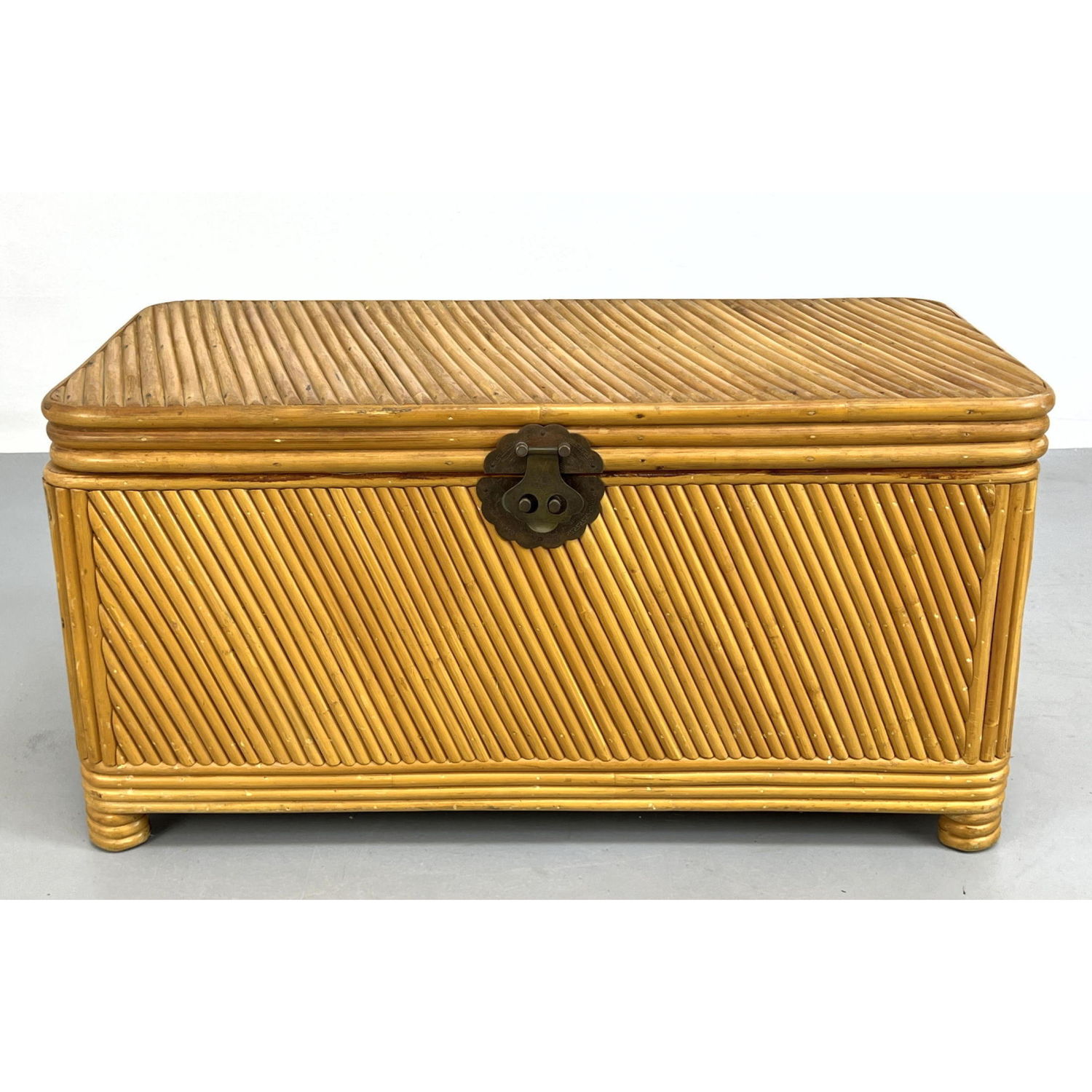 Asian Style Bamboo Rattan Trunk