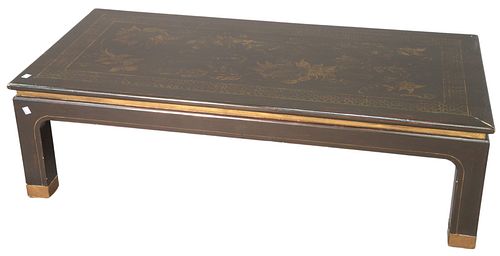 ASIAN STYLE BLACK LACQUER AND