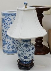 ASIAN STYLE BLUE AND WHITE UMB