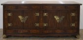 ASIAN STYLE BRASS MOUNTED FRUI
