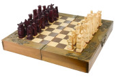 ASIAN STYLE CARVED CHESS SET I