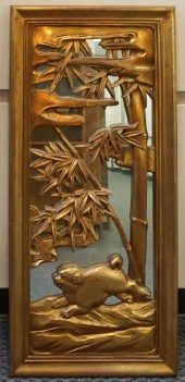 ASIAN STYLE CARVED GILTWOOD FR