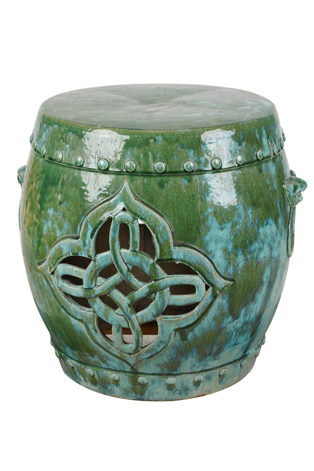 ASIAN STYLE GREEN GLAZED CERAMIC