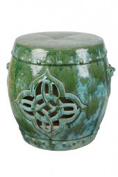 ASIAN STYLE GREEN GLAZED CERAM