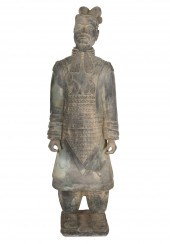 ASIAN-STYLE PAINTED CERAMIC GA