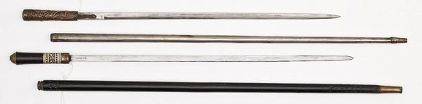 Asian Sword Canes Lot of Two