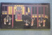 ASIAN TEA TABLE OR WALL PLAQUE