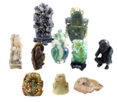 ASIAN: TEN STONE CARVINGS, 20T