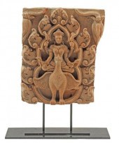 ASIAN TERRACOTTA FRAGMENT ON I