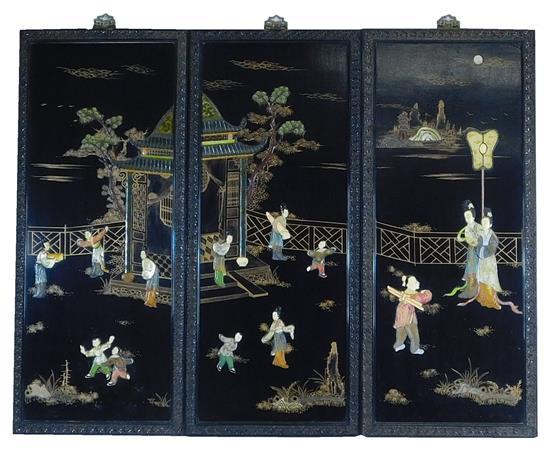 ASIAN: THREE BLACK LACQUER