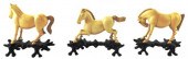 ASIAN: THREE CARVED IVORY HORS