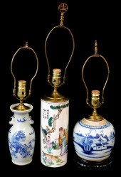 ASIAN: THREE CHINESE PORCELAIN