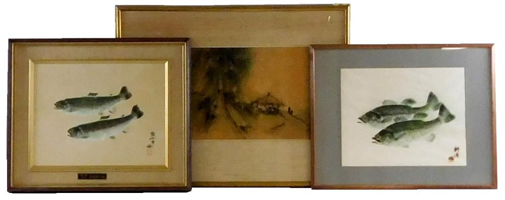 ASIAN: THREE CHINESE PRINTS, ONE BY