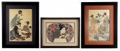 ASIAN: THREE JAPANESE COLOR WO