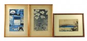ASIAN: THREE JAPANESE WOODBLOC