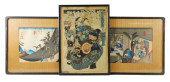 ASIAN: THREE JAPANESE WOODBLOC