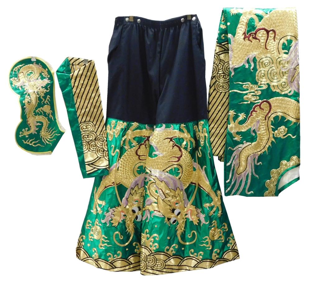 ASIAN: THREE-PIECE ORIENTAL GREEN
