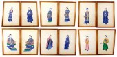 ASIAN: TWELVE FRAMED ASIAN STA