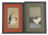 ASIAN: TWO BIRD WOODBLOCK PRIN