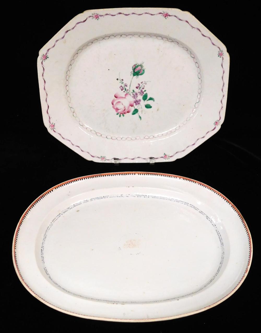 ASIAN: TWO CHINESE EXPORT PORCELAIN