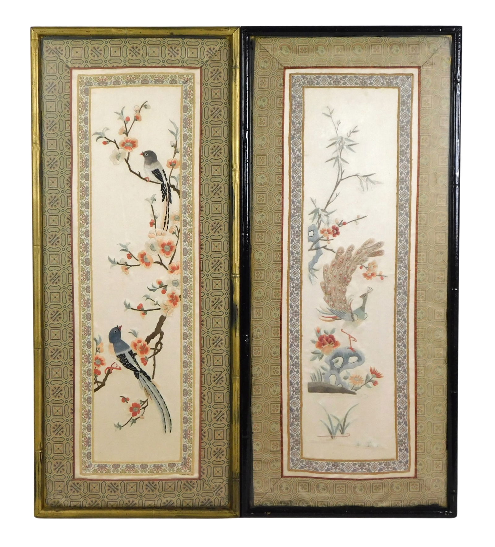 ASIAN: TWO CHINESE SILK