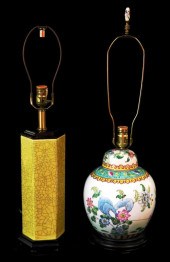 ASIAN: TWO CHINESE-STYLE GLAZE