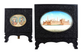 ASIAN: TWO HAND-PAINTED MINIAT