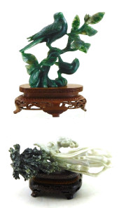 ASIAN: TWO HARD STONE CARVINGS