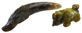 ASIAN: TWO HARDSTONE CARVINGS,